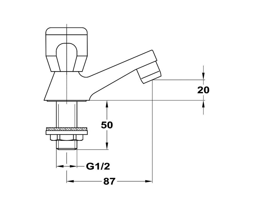 Mofém Eurosztár Állószelep 146-0042-00 műszaki adatlap