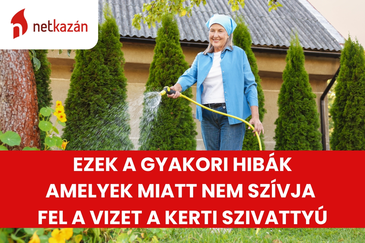 Miért nem szívja fel a vizet a kerti szivattyú? Ezek a gyakori hibák! 