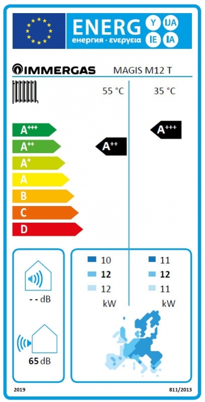 Immergas Magis M 12T monoblokkos levegő-víz hőszivattyú 3 fázisra