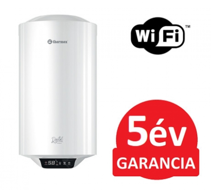 Thermex Digital WiFi 50 V zománcozott elektromos vízmelegítő