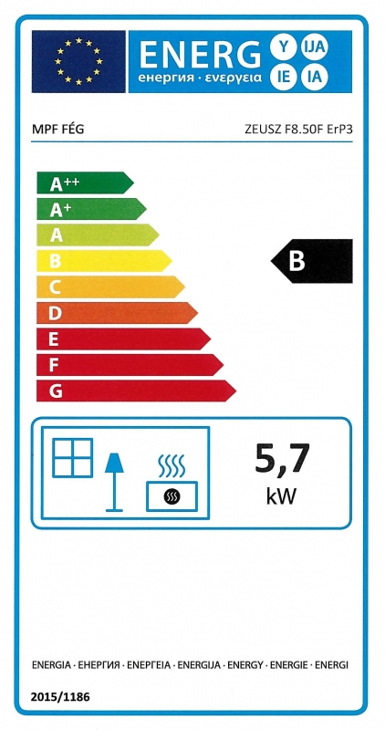 FÉG Zeusz F8.50F ERP3 parapetes gázkonvektor 5,67kW fehér