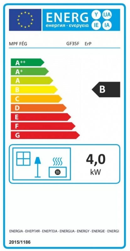 FÉG GF35F ERP parapetes gázkonvektor 4kW bézs
