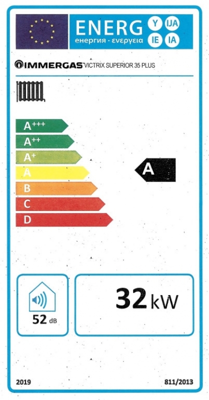 Immergas Victrix Superior 35 Plus Fali kondenzációs fűtő gázkazán