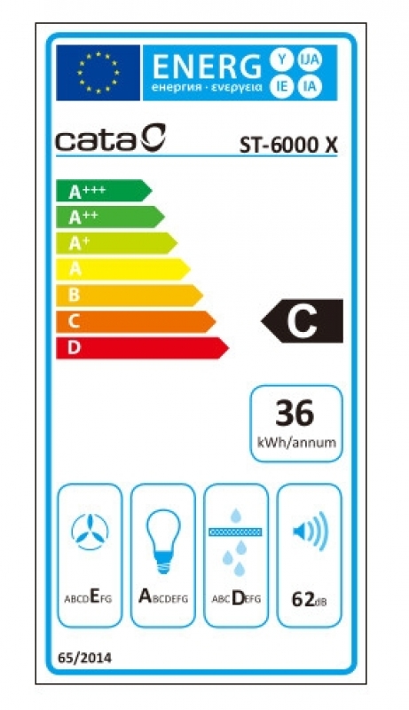 Cata ST-6000 X INOX Fali Páraelszívó