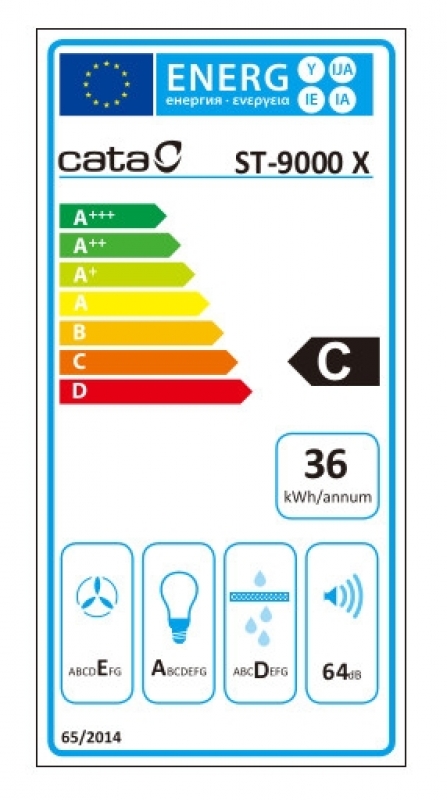 Cata ST-9000 X INOX Fali Páraelszívó