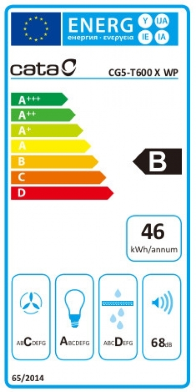 Cata CG5-T600 X Fali Páraelszívó inox