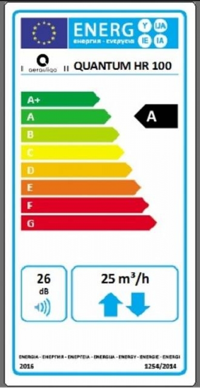 Aerauliqa Quantum HR-100 Decentralizált Hővisszanyerős Helyiségszellőztető