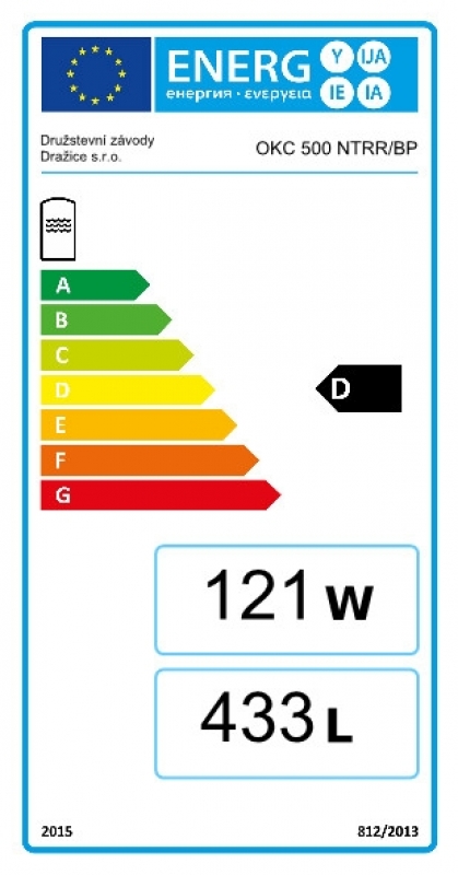 Drazice OKC 500 NTRR/BP Álló 2 Hőcserélős Indirekt tároló