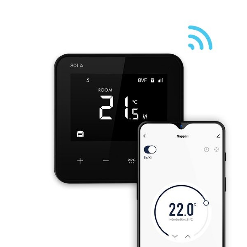 BVF 801 wifi okostermosztát fekete