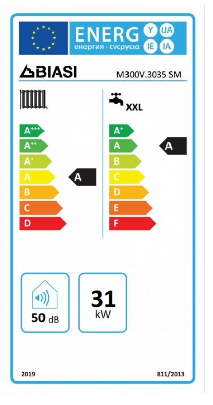 Biasi Antares 35 S Kondenzációs kombi gázkazán