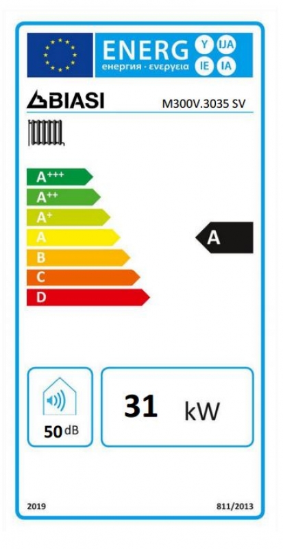 Biasi Antares 35 SV Kondenzációs fűtő gázkazán