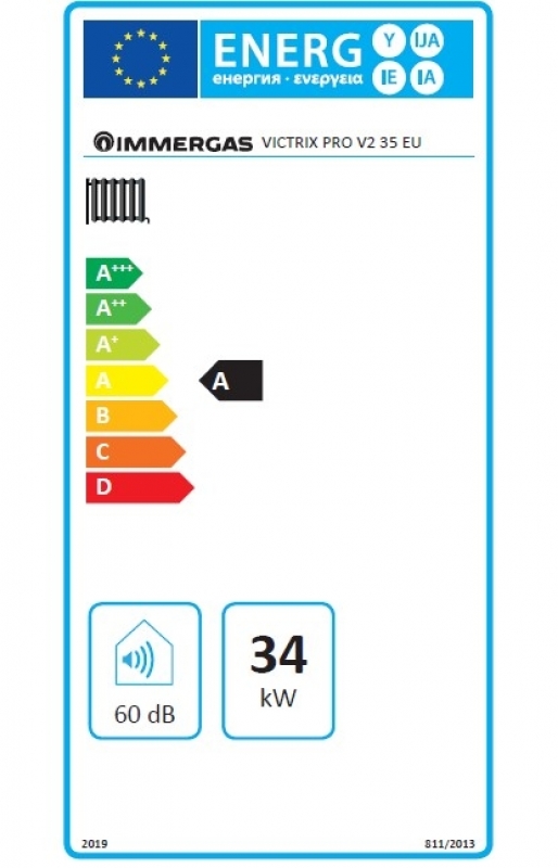 Immergas Victrix Pro V2 35 Fali kondenzációs fűtő gázkazán