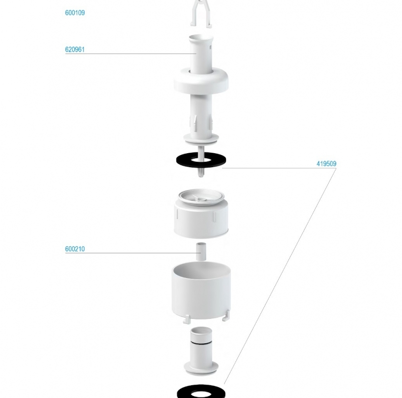 Slovarm Leeresztőszelep öblítőtartályhoz, START/STOP, P-2466-hoz 621434