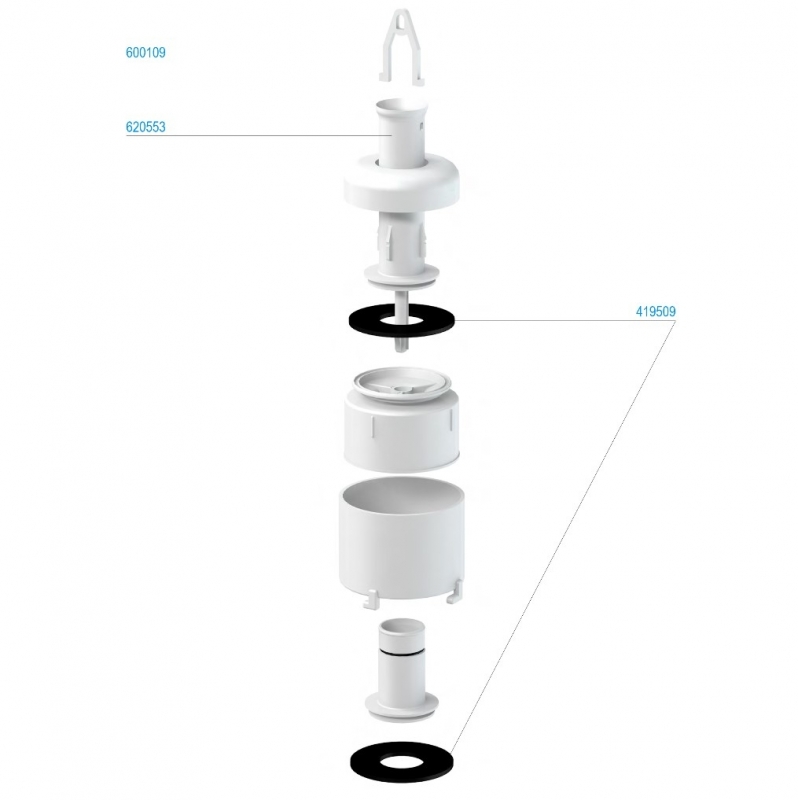 Slovarm Leeresztőszelep öblítőtartályhoz, DUAL, T-2450-hez 620612
