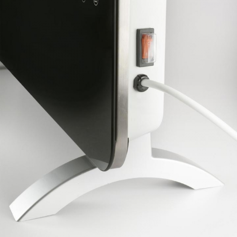 Home FK 430 WIFI Smart konvektor fűtőtest, álló vagy falra szerelhető, edzett üveg, fekete, 2000w