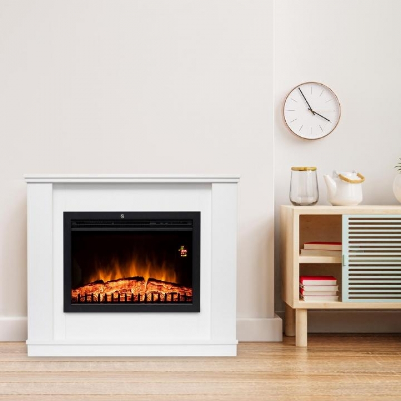 Home FKKF 01 + FKKI 03 kit fkk Bora Bora Beépíthető elektromos látványkandalló kerettel, fehér