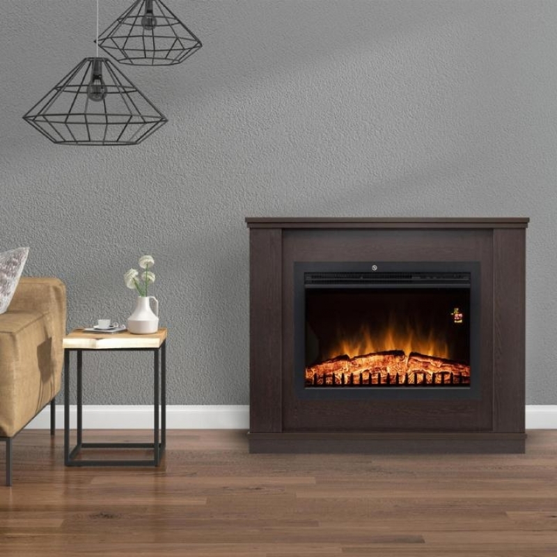 Home FKKF 02 + FKKI 03 kit fkk Milano Beépíthető elektromos látványkandalló kerettel, bükk