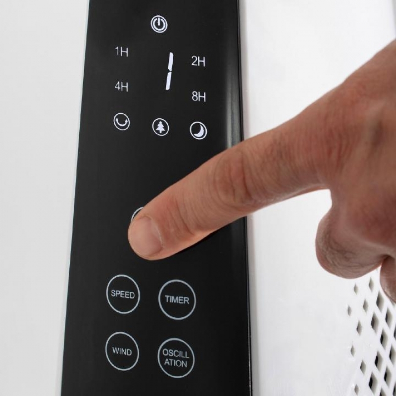 Home TWFR 110 Oszlopventilátor, fehér, 110cm, 45w