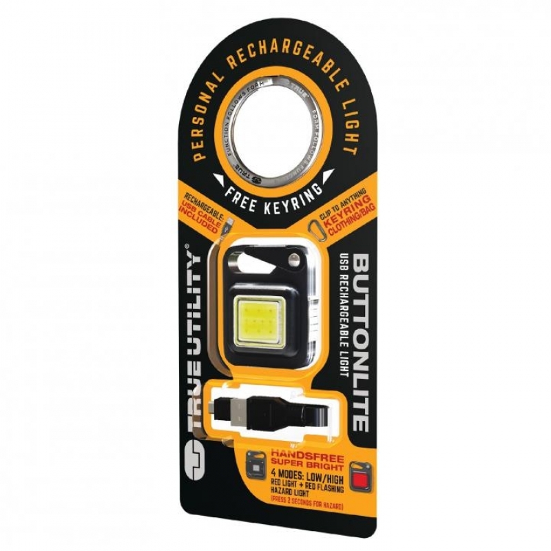 True Utility Buttonlite 4 Funkciós tölthető lámpa