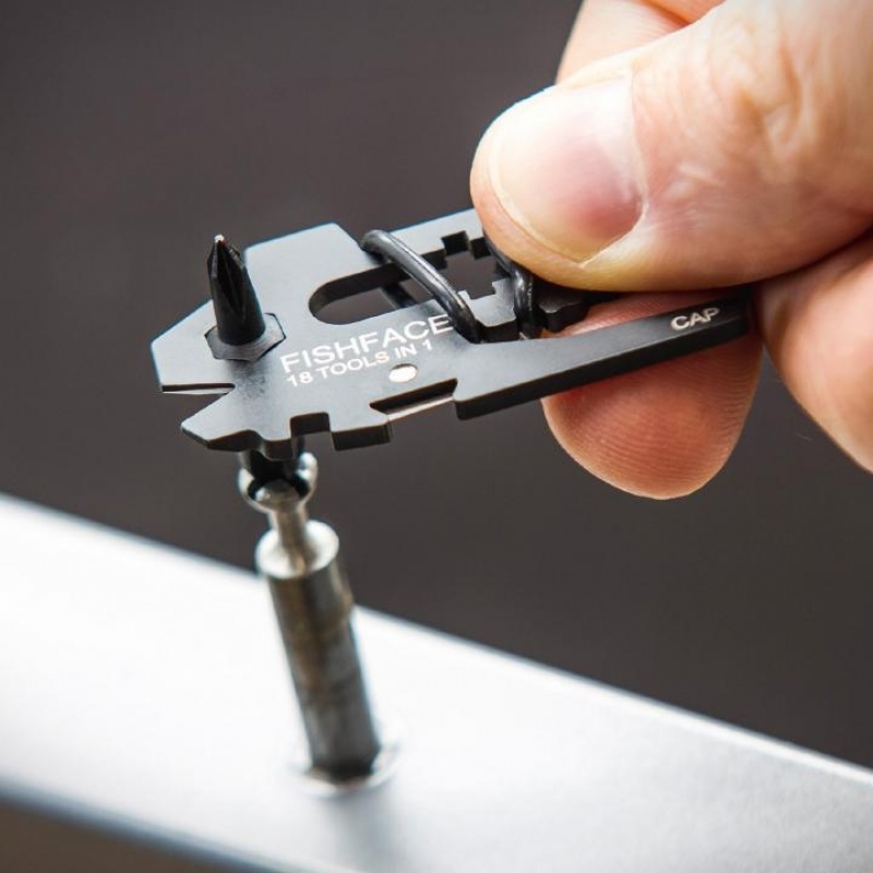 True Utility Fishface 18 az 1-ben csavarkulcs, rozsdamentes acél