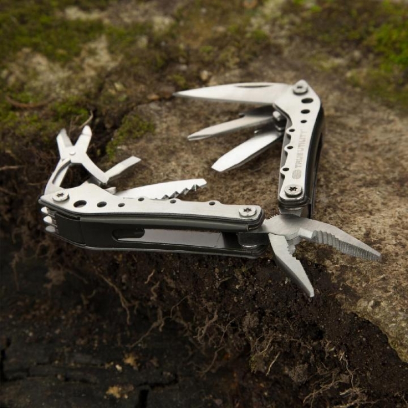 True Utility Minimulti 10 az 1-ben rozsdamentes harapófogó, drótvágó, olló