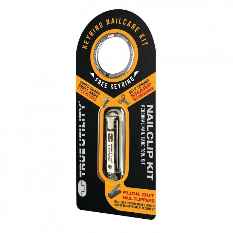 True Utility Nailclip Kit Körömápoló készlet, rozsdamentes acél