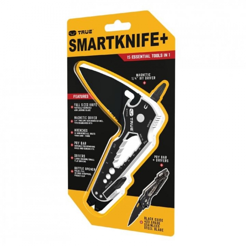 True Utility Smartknife+ 15 az 1-ben multifunkcionális eszköz mégneses bitfej tartóval