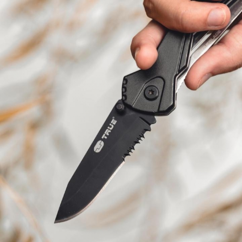 True Utility Trueblade Zsebkés, kültéri munkához, rozsdamentes acél