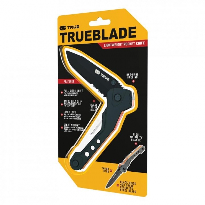 True Utility Trueblade Zsebkés, kültéri munkához, rozsdamentes acél