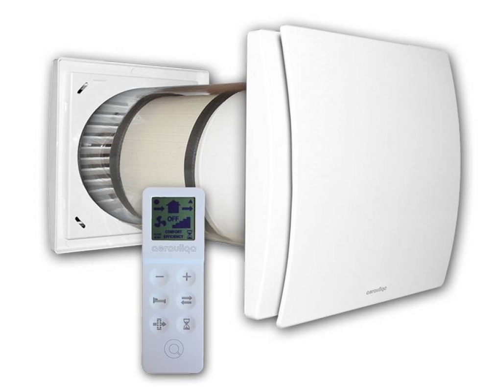 Aerauliqa Quantum Orion-100 Pro ISO Decentralizált Hővisszanyerős Helyiségszellőztető