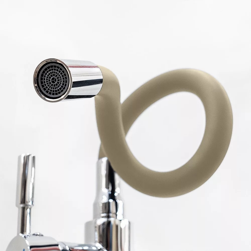 Leziter Corin Álló mosogató csaptelep flexibilis kifolyócsővel, bézs (ZS-7012-BEI)