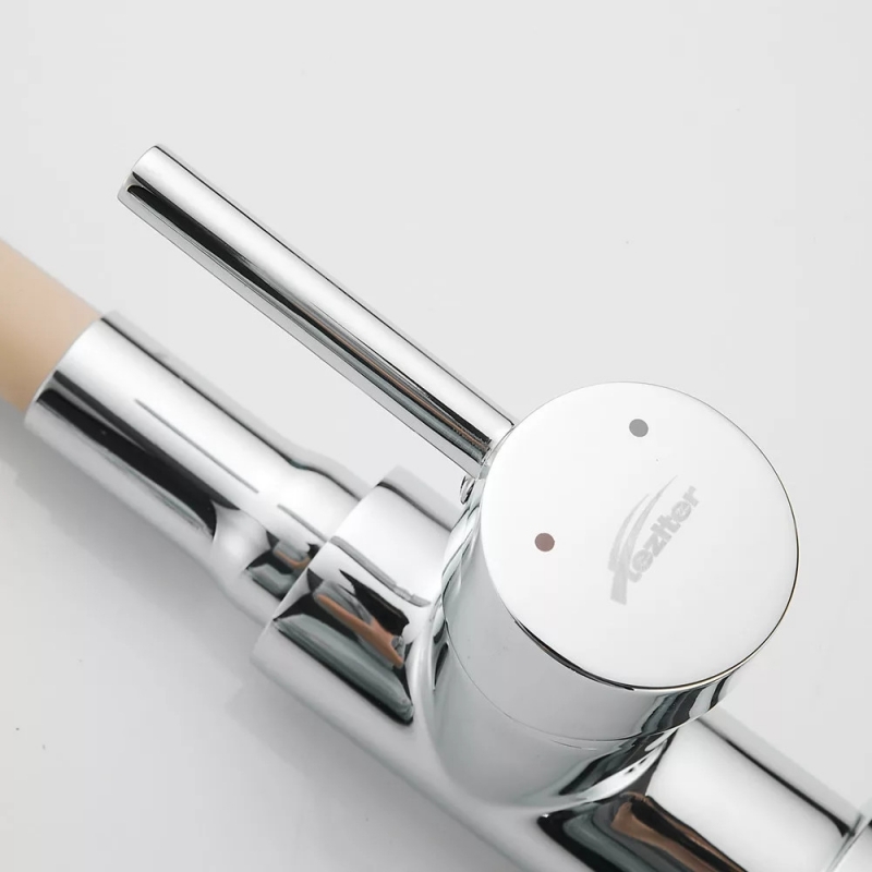 Leziter Corin Álló mosogató csaptelep flexibilis kifolyócsővel, bézs (ZS-7012-BEI)