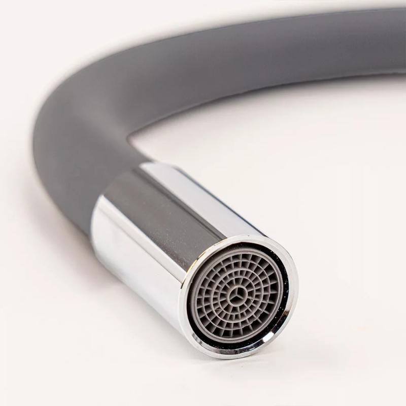 Leziter Corin Álló mosogató csaptelep flexibilis kifolyócsővel, szürke (ZS-7012-GR)