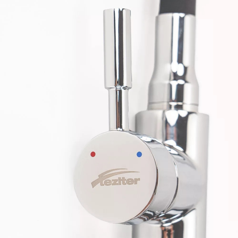 Leziter Corin Álló mosogató csaptelep flexibilis kifolyócsővel, szürke (ZS-7012-GR)