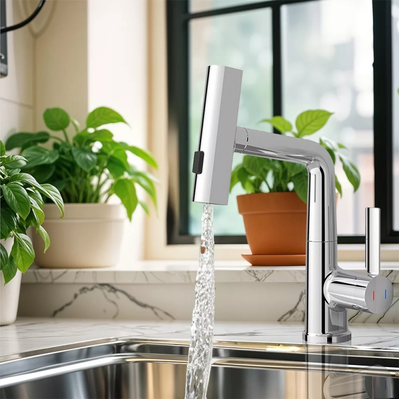 Leziter Mara Mosogató csaptelep multifunkciós fejjel, króm (ZS-7020N-CH)