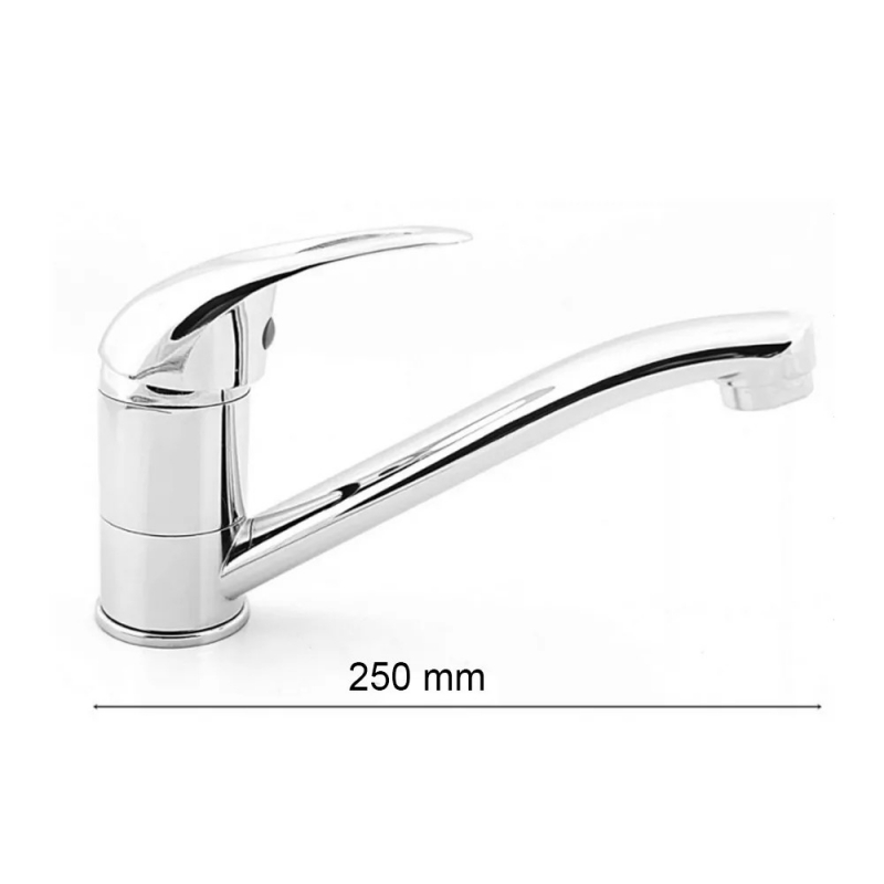 Leziter Orla Egykaros mosogató csaptelep, fekete (ZS-7019-Black)