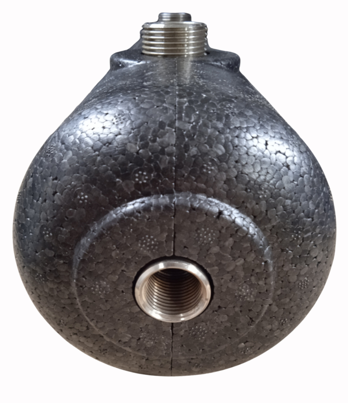 KTHV 45 Inox hidraulikus váltó szigeteléssel 6x1' KM - 2x1/2' BM