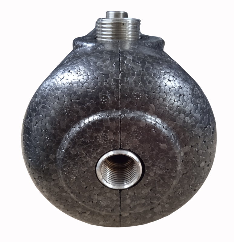 KTHV 45 Inox hidraulikus váltó szigeteléssel 4x1' KM - 2x1/2' BM