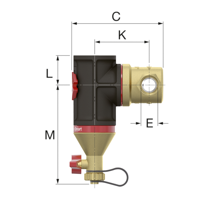 Flamco Clean Smart 6/4 BM Mágneses iszapleválasztó