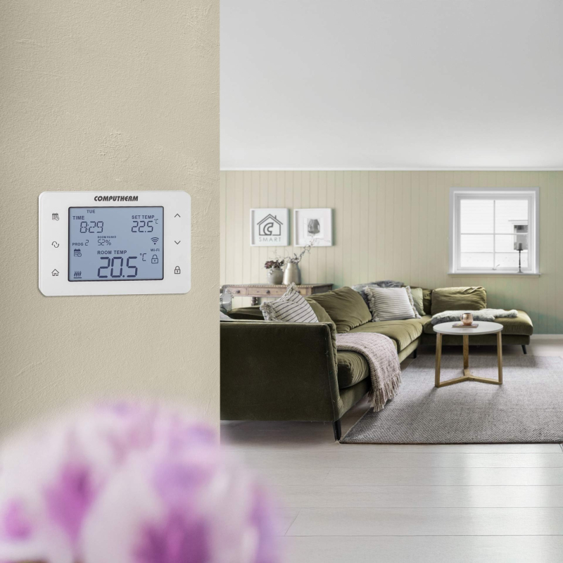 Computherm Q20 Wi-Fi Termosztát érintőgombos kijelzővel