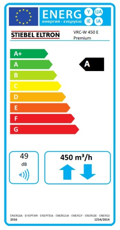 Stiebel Eltron VRC-W 450 E Premium Entalpiás hővisszanyerővel központi szellőztető egység