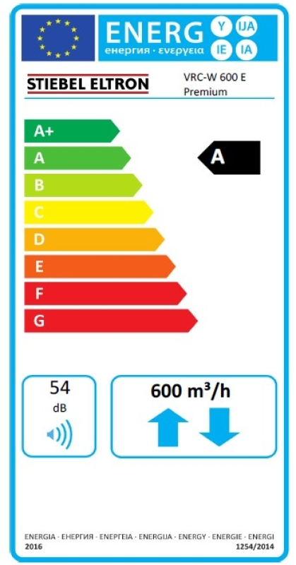 Stiebel Eltron VRC-W 600 E Premium Entalpiás hővisszanyerővel központi szellőztető egység