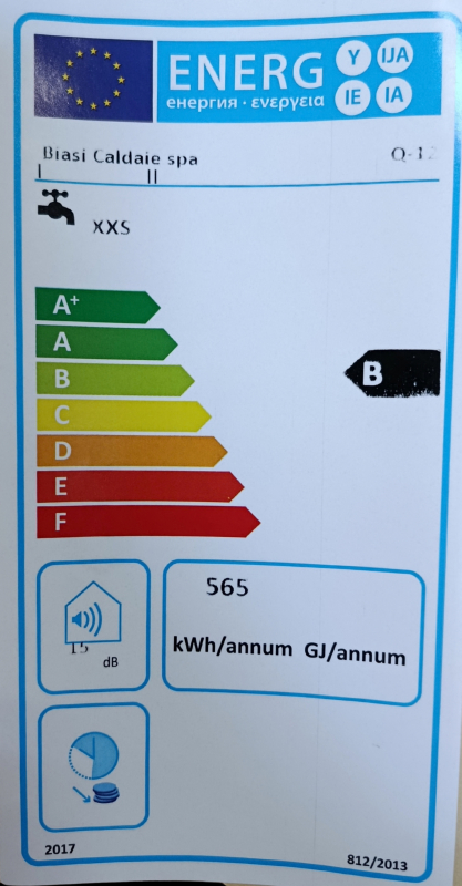 Biasi BLU U12 Alsó elhelyezésű elektromos vízmelegítő