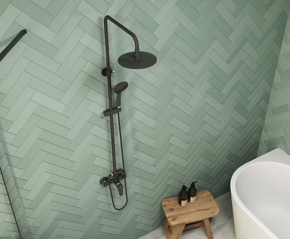 Mofém Zenit Black Zuhanyrendszer teleszkópos felszállócsővel 84298280N