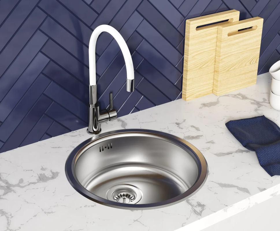 Mofém EVO2 Rozsdamentes egymedencés kerek mosogatótálca 760012806