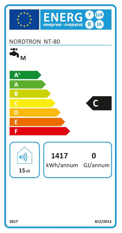 Nordtron NT 80 ERP Elektromos vízmelegítő
