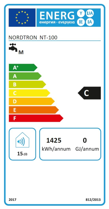Nordtron NT 100 ERP Elektromos vízmelegítő