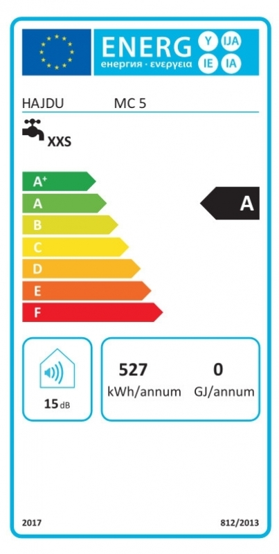 Hajdu MC 5 Mini Felsős elektromos vízmelegítő 5 literes (csomagolás és termék sérült) 26/79