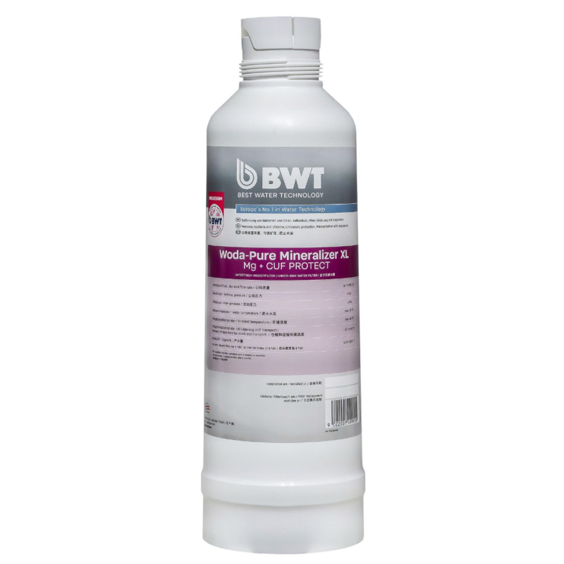 BWT Woda-Pure XL Mg+ CUF PROTECT ultraszűrőpatron és MM vízszűrő fej 3/8