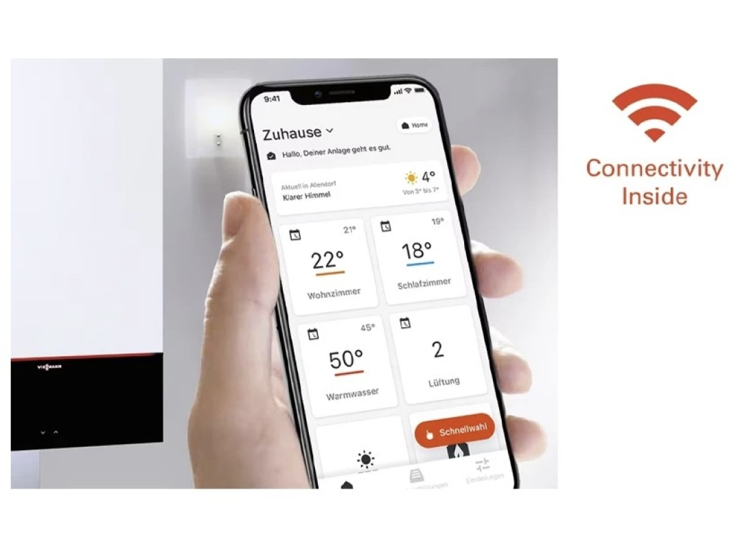 Viessmann Vitodens 100-W S1 25kW Fali kondenzációs kombi gázkazán B1KG 7988400